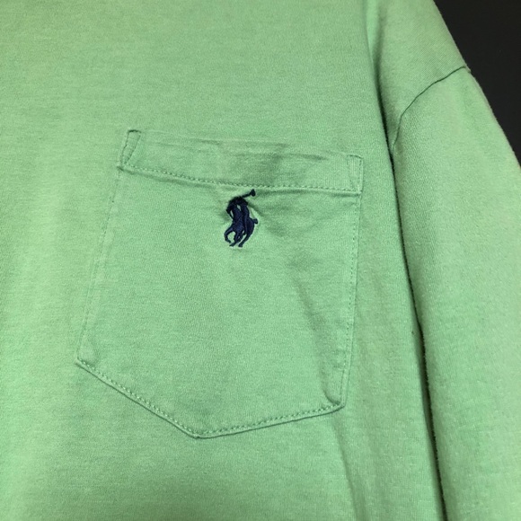 Polo Long Sleeve Light Green Long Sleeve Crewneck - Picture 2 of 4
